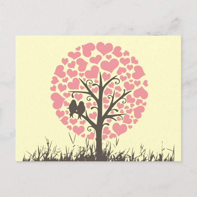 love birds vykort (Framsida)
