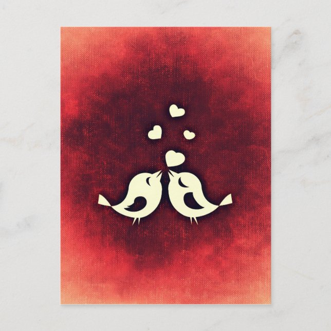 Love birds vykort (Framsida)