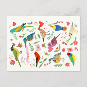 Love birds vykort