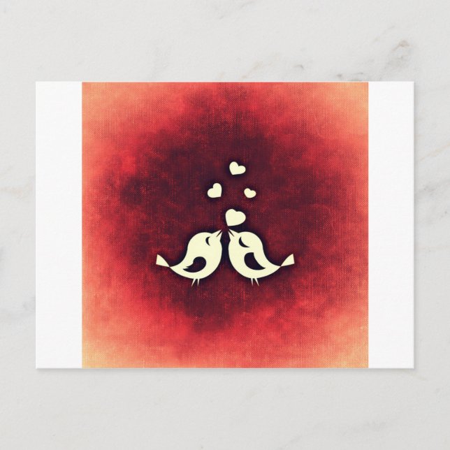 Love birds vykort (Framsida)