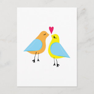 love birds vykort