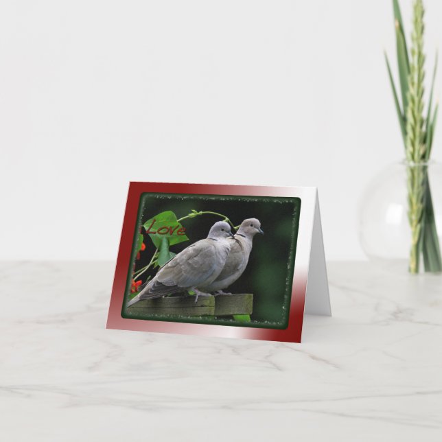 Love birdskort helgkort (Framsida)