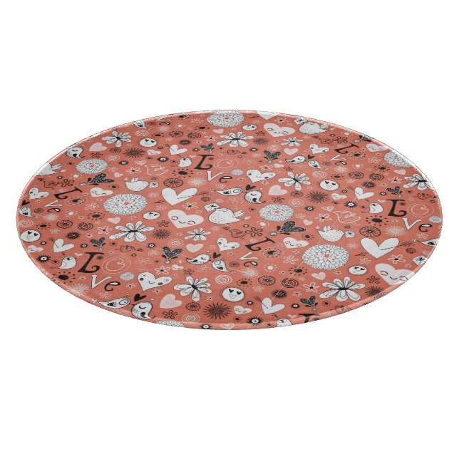 Love birdsmönster (Hörn)