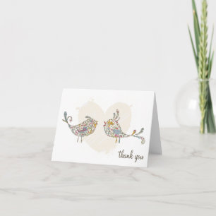 Love birdstackkort tack kort