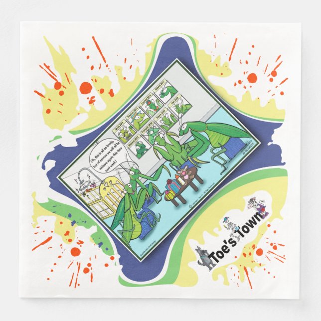 Love Bites… Literally | Dry Logic Humor Dinner Pappersservett (Framsida)