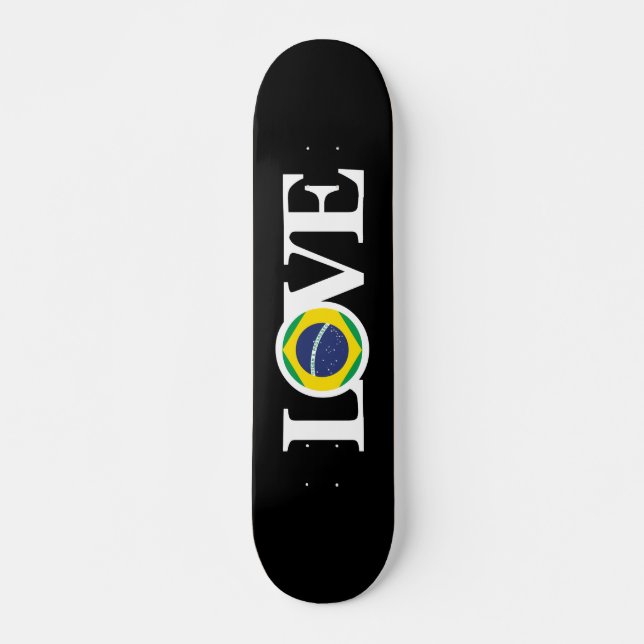 LOVE Brazil Mini Skateboard Bräda 18,5 Cm (Framsida)