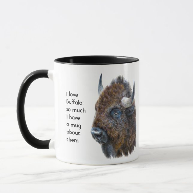 Love Buffalo So Much Fun Quote Saying Mug Mugg (Vänster)