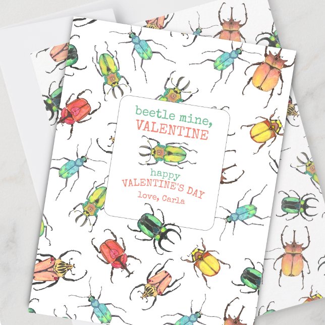 Love Bug Alla hjärtans dag-kort Julkort (Skapare uppladdad)