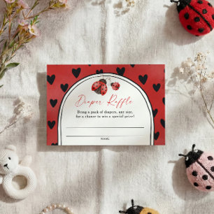 Love Bug Baby Shower Blöja Raffel Tilläggskort
