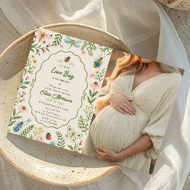 Love Bug Baby Shower Foto Inbjudningar