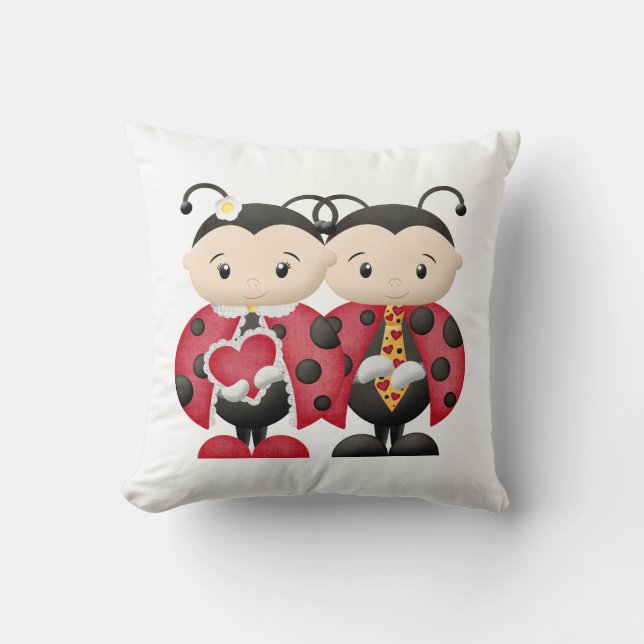 Love Bug Couple 1 - Pillow Kudde (Framsida)