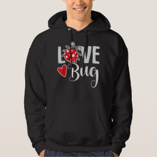Love Bug Cute Valentine's Day Party Ladybug Hoodie