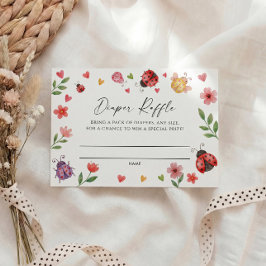 Love Bug Diaper Raffle Ticket   Tilläggskort