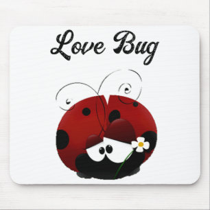 Love Bug Ladybug Söt Tecknad Alla Hjärtans Dag T S Musmatta