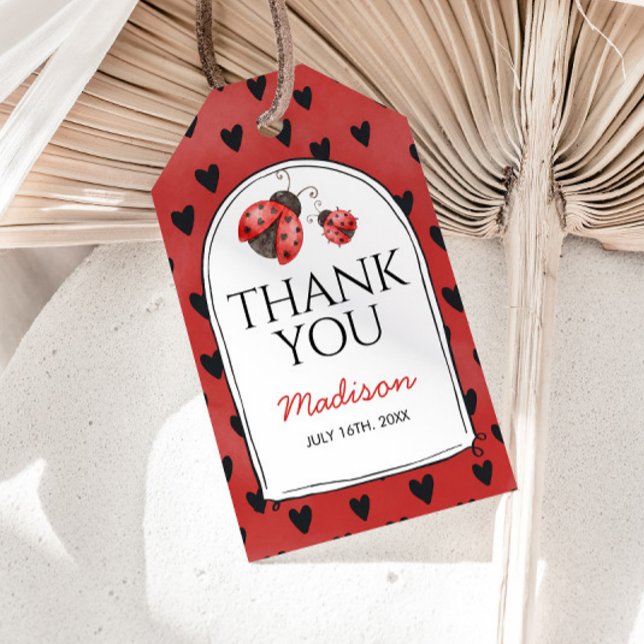 Love bug Thank You Presentetikett (Skapare uppladdad)