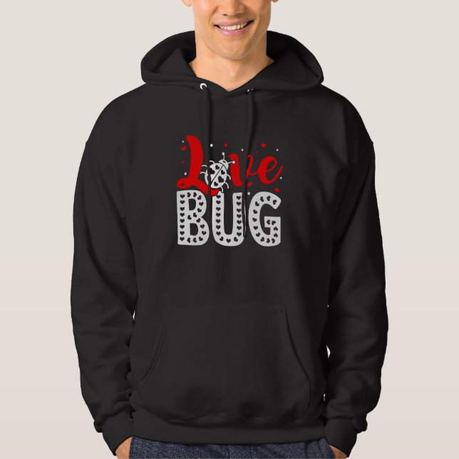 Love Bug Valentine's Day Insect Nature Date Night  Hoodie (Framsida)