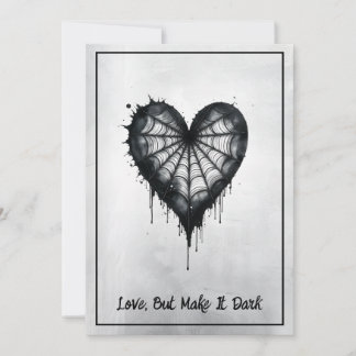 "Love but make it Dark" - Wednesday inspired Card Julkort