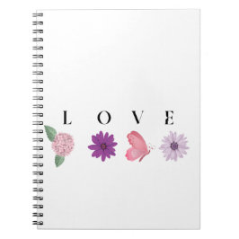 LOVE Butterfly Journal Gift Anteckningsbok
