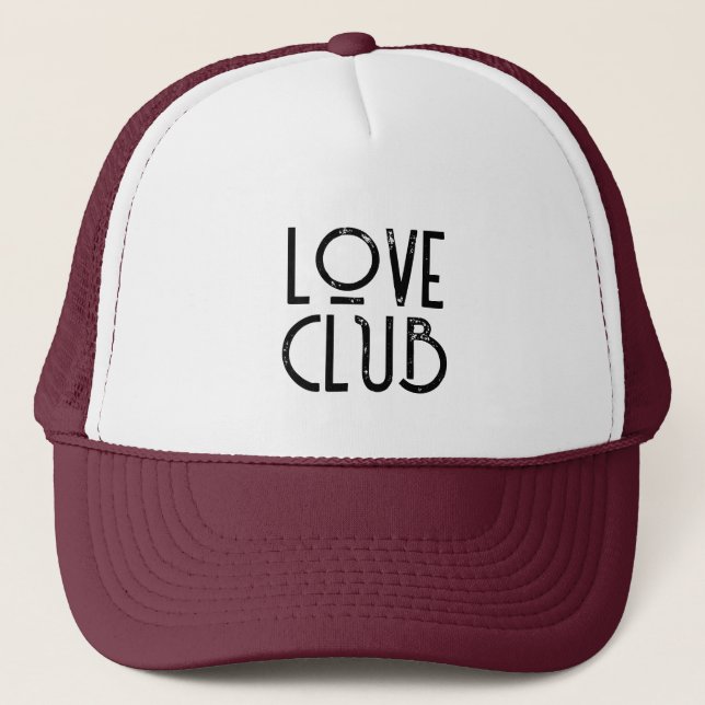 Love Club Hat for Bachelorette, Bridesmaid Keps (Framsida)