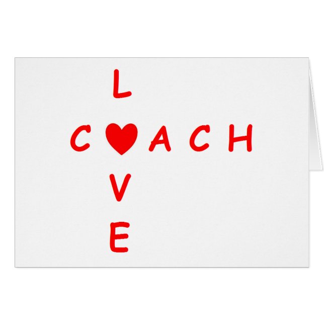 love coach hälsningskort (Framsidan Horizontal)