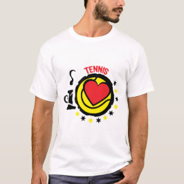 love coeur tennis etoile stars sport1 t shirt