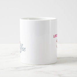 Love Coffee Heart Design Classic Mug               Jumbo Mugg