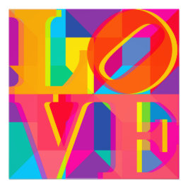 LOVE COLORS FOTOTRYCK