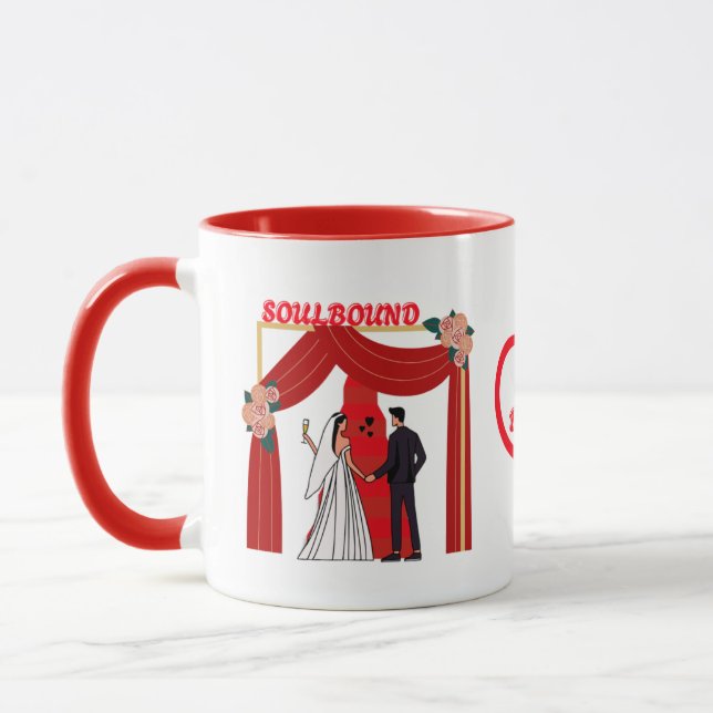 Love & Commitment Mug for Lovers Mugg (Vänster)