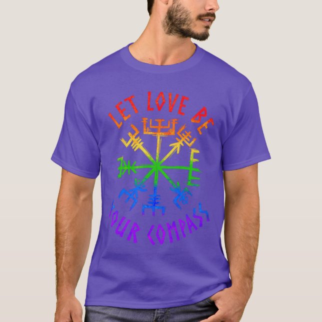 Love Compass Pride-gåva T Shirt (Framsida)