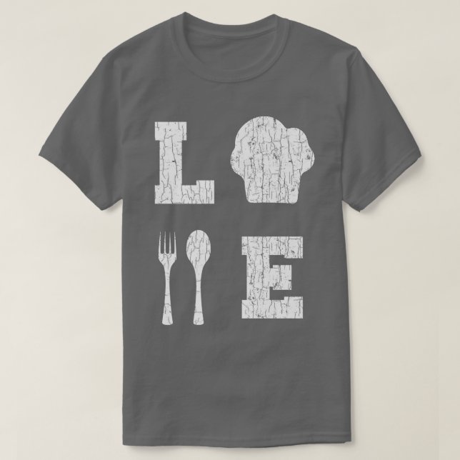 Love Cooking Funny Cook Chef GraphicT-Shirt T Shirt (Design framsida)