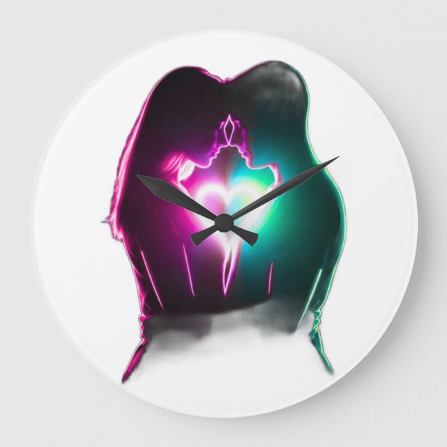 Love Couple Stor Klocka (Framsida)