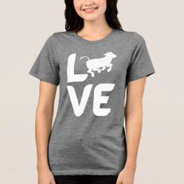LOVE Cow Women’s Shirt – Cute Farm Animal Lover  T
