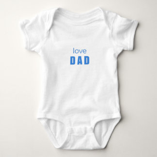 Love Dad Baby Boy Bodysuit T Shirt