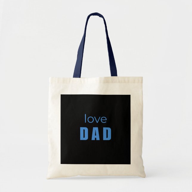Love Dad Baby Boy tote bag Tygkasse (Framsidan)