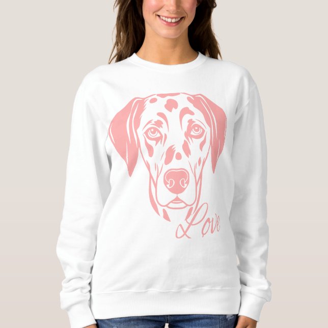 Love Dalmata T Shirt (Framsida)