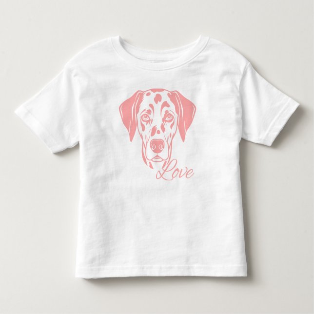 Love Dalmata T Shirt (Framsida)