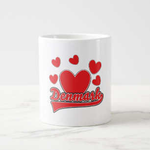 Love Danmark vintage stil logotyp Jumbo Mugg