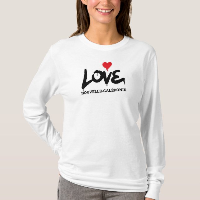 Love de Nouvelle-Calédonie T Shirt (Framsida)