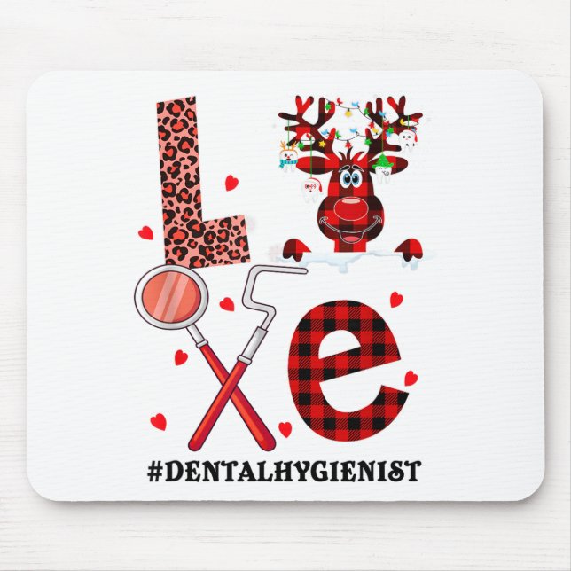 Love Dental Christmas Reindeer Dental Squad Xmas D Musmatta (Framsidan)