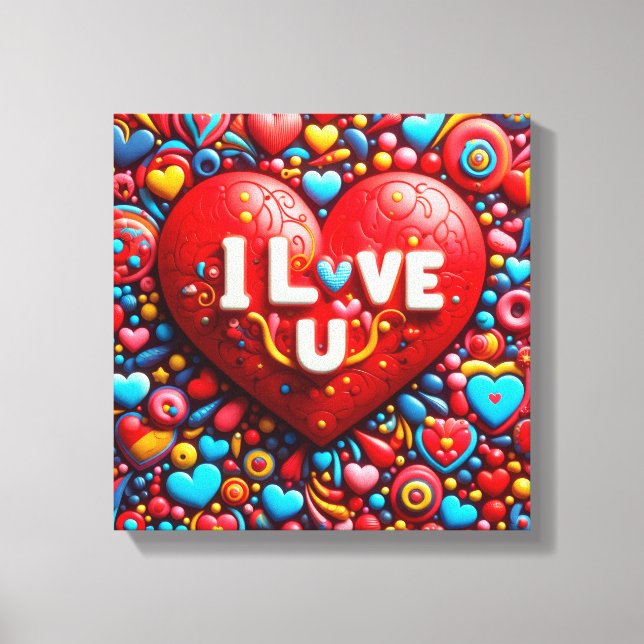 Love design Canvas Print (Framsida)