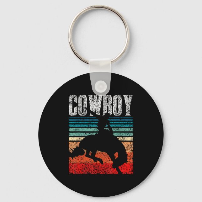 Love Design Lover Cowboy - Mens &amp; Womens Uni-y Nyckelring (Framsida)