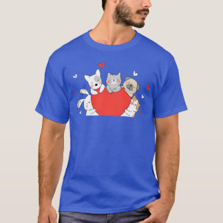 Love Dog Cat friend T Shirt
