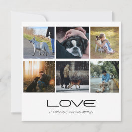 Love Dog Family Portrait Collage Design
