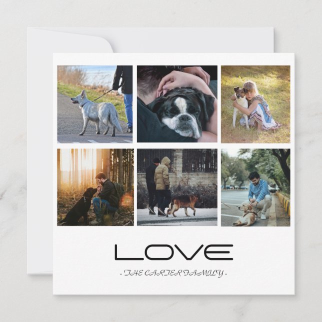Love Dog Family Portrait Collage Design (Framsida)
