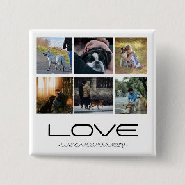 Love Dog Family Portrait Collage Design Knapp