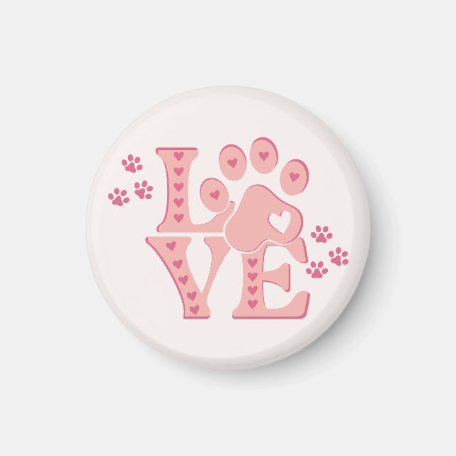 LOVE Dogs Magnet (Framsidan)