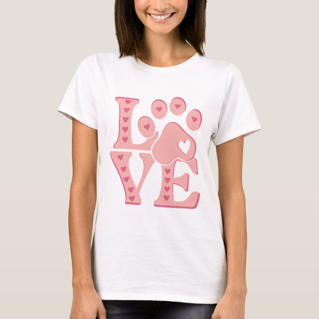 Love Dogs  T Shirt (Framsida)