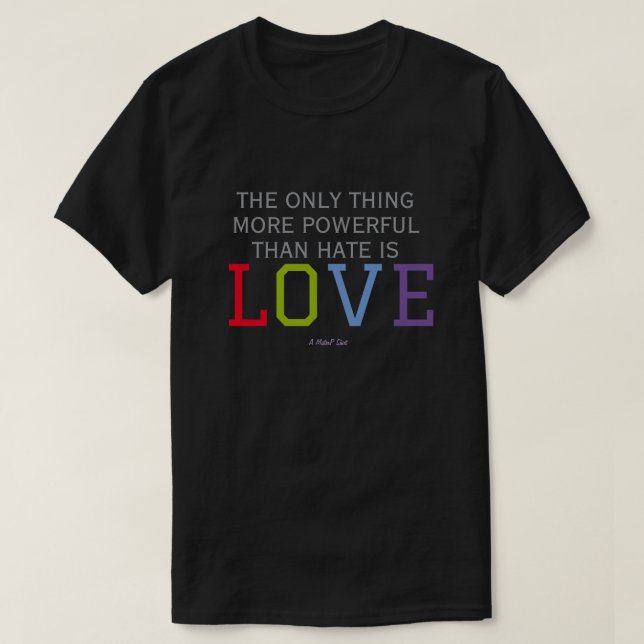 LOVE (double sided) (dark) - A MisterP Shirt T Shirt (Design framsida)
