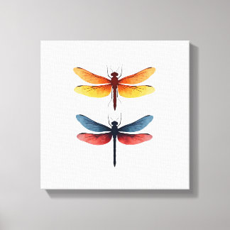 Love Dragonflies child small simple Minimalist Dra Canvastryck