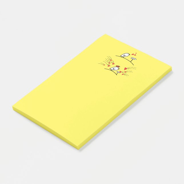 LOVE ECHO - Serieteckning Tweetlercools 1 Post-it Block (Vinklad)